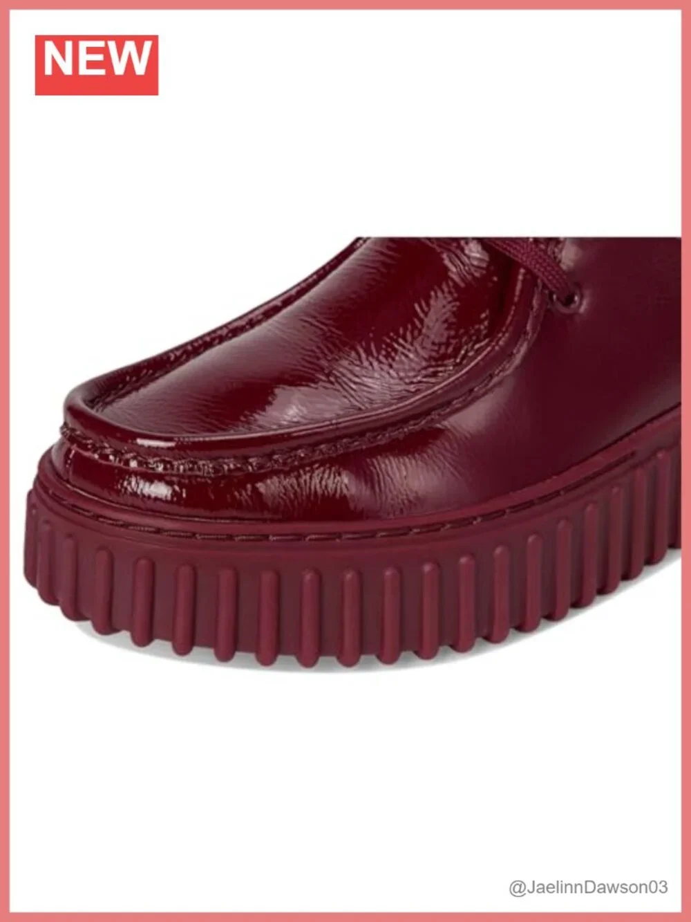 Clarks Women's Oxford Shoes Lace Up Casual Patent Leather